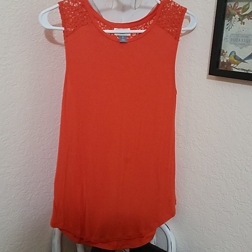 Red tank top